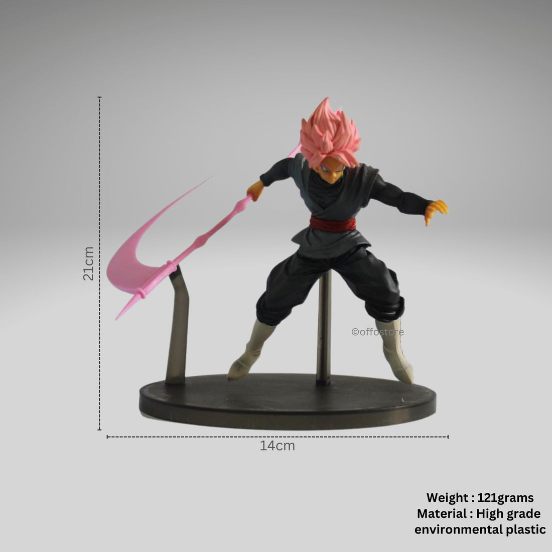 Dragon Ball Z Anime Black Goku Rose Action Figure [15cm]