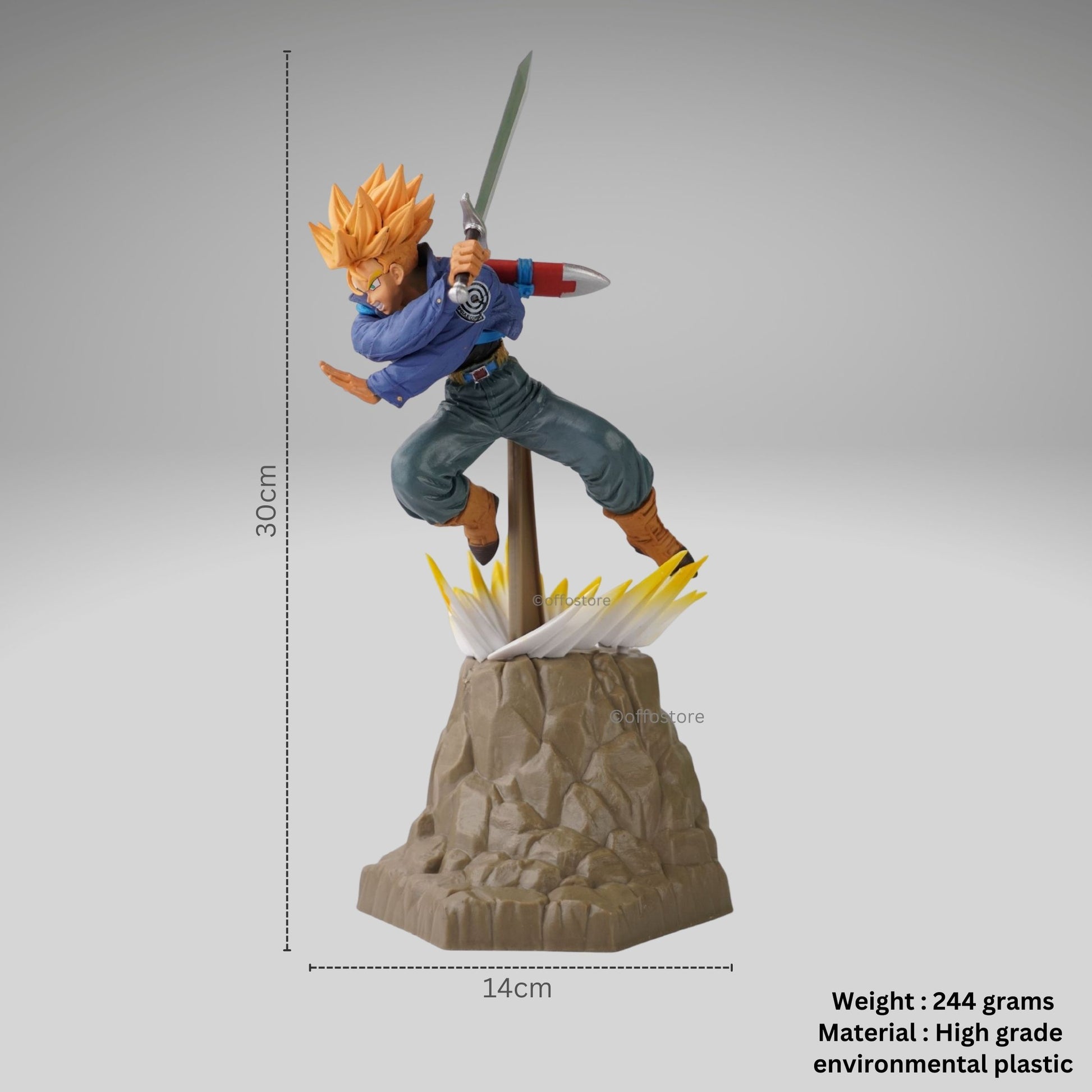 Dragon Ball Z Anime Trunks Super Saiyan Action Figure