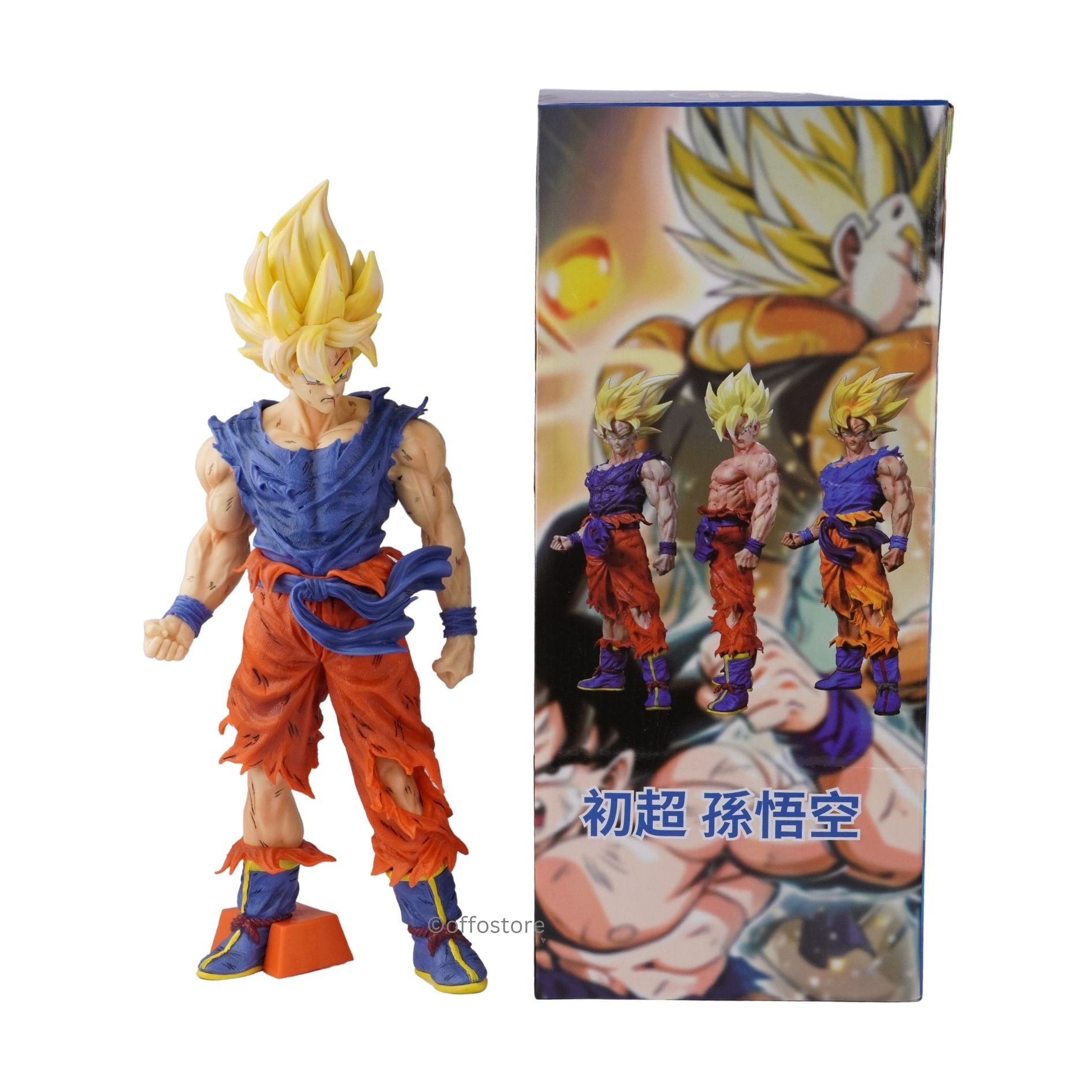Figurine Goku Super Saiyan Dragon Ball 29cm En PVC, Neuve - Collection Bureau Décoration