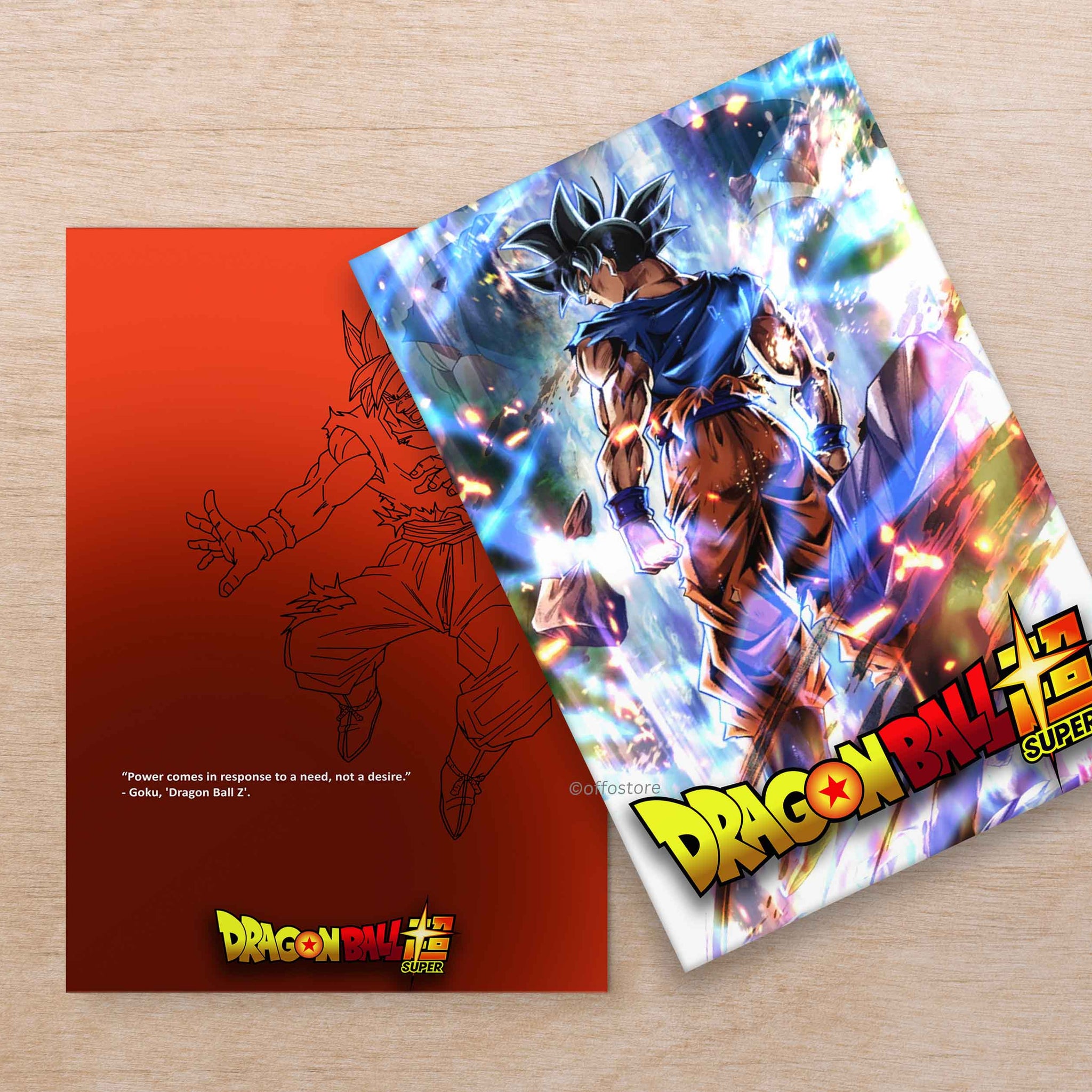 Anime: Dragon Ball Z Goku Velvet Finish A5 Notebook