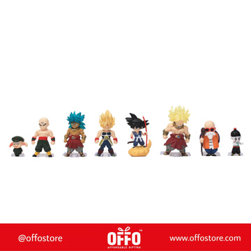 Dragon Ball Z Anime Chibbi Figures Set of 8