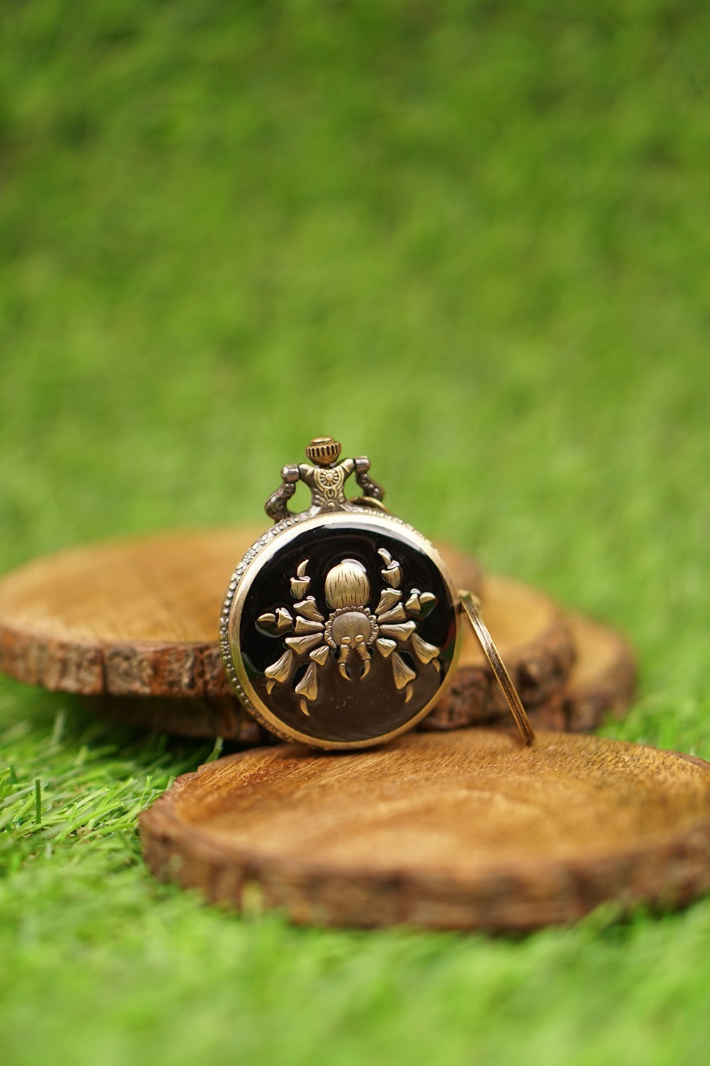 Tarantula Spider Pocket Watch Keychain