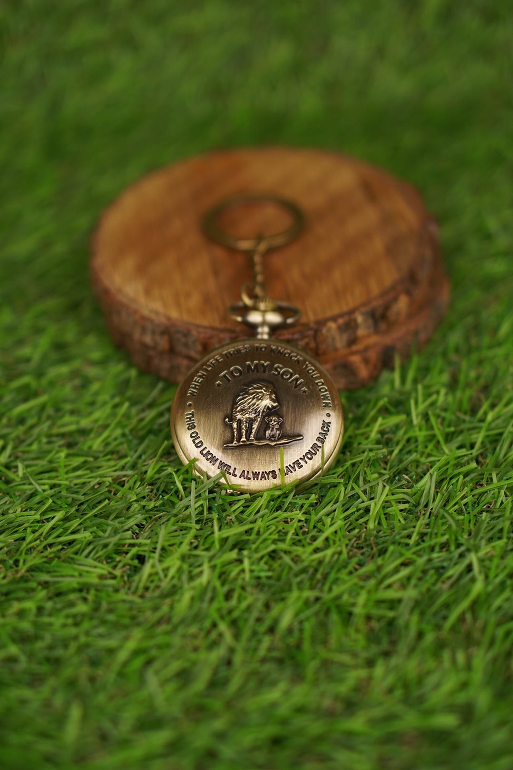 To my Son Pocket Watch keychain