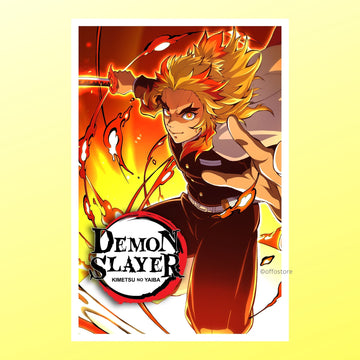 Demon Slayer Anime Rengoku Wall Poster
