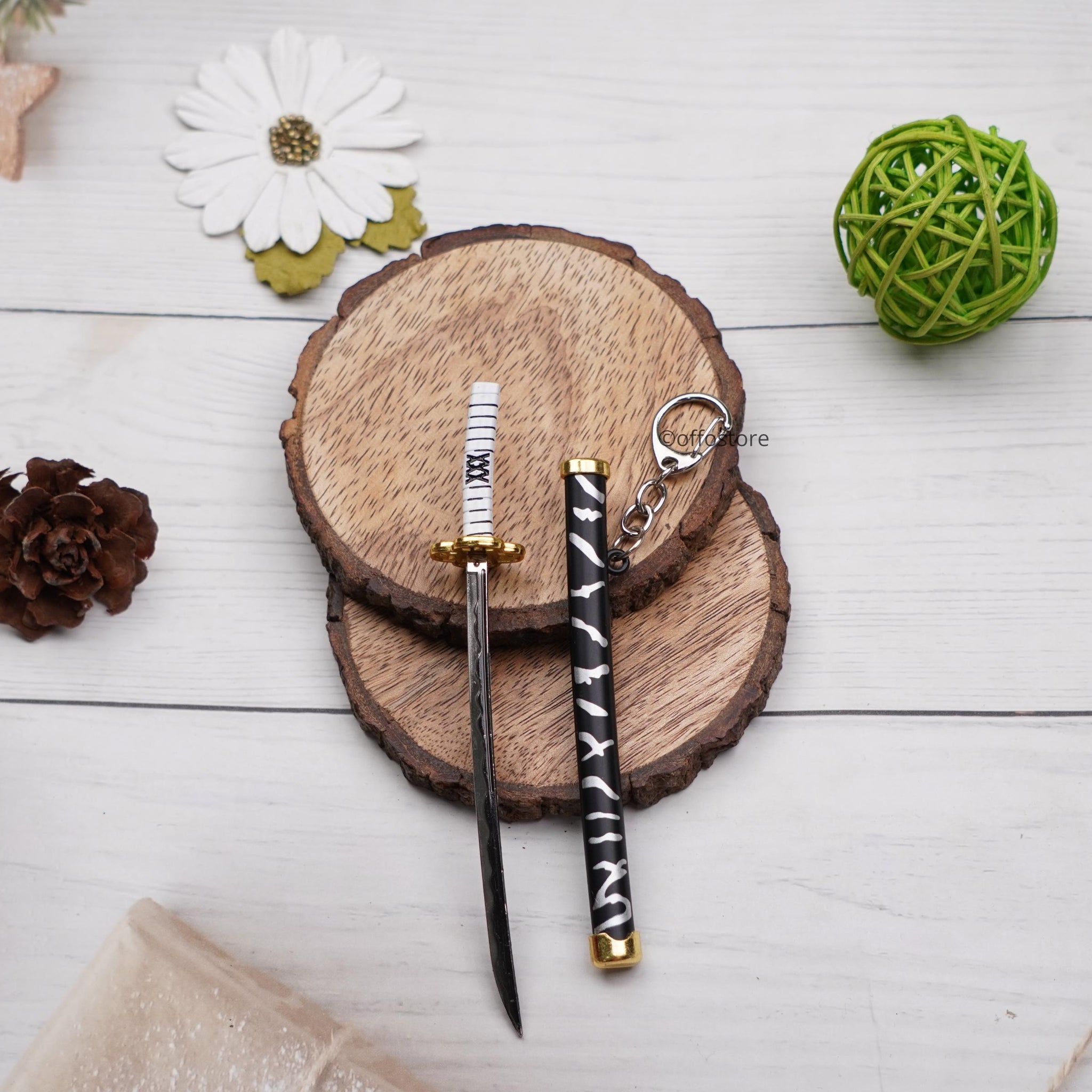 Demon slayer Anime Sanemi shinazugawa Katana Keychain [15cm]