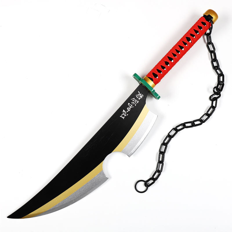 Demon Slayer Anime Tengen Uzui Wooden Life Size Practice Cleaver Without Stand [78cm]