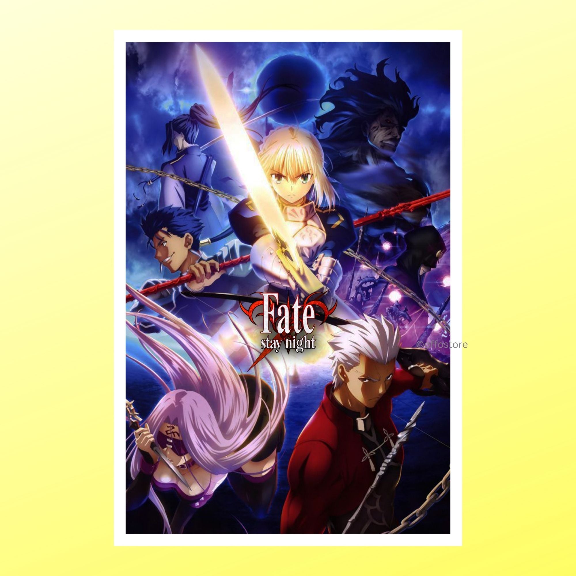 Fate Stay Night Anime Wall Poster