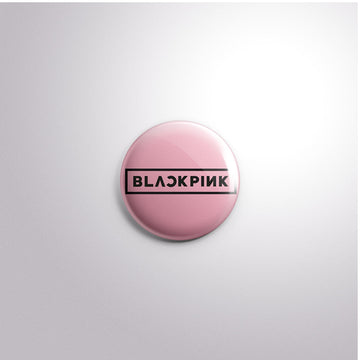 Black Pink Scratch-Proof Button Badge