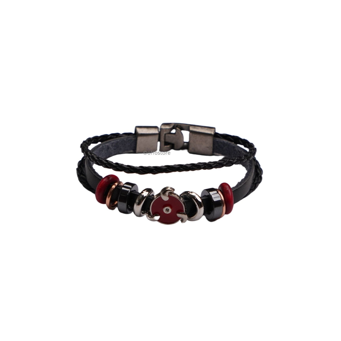 Anime:- Naruto - Triple Tomoe Sharingan Bracelet