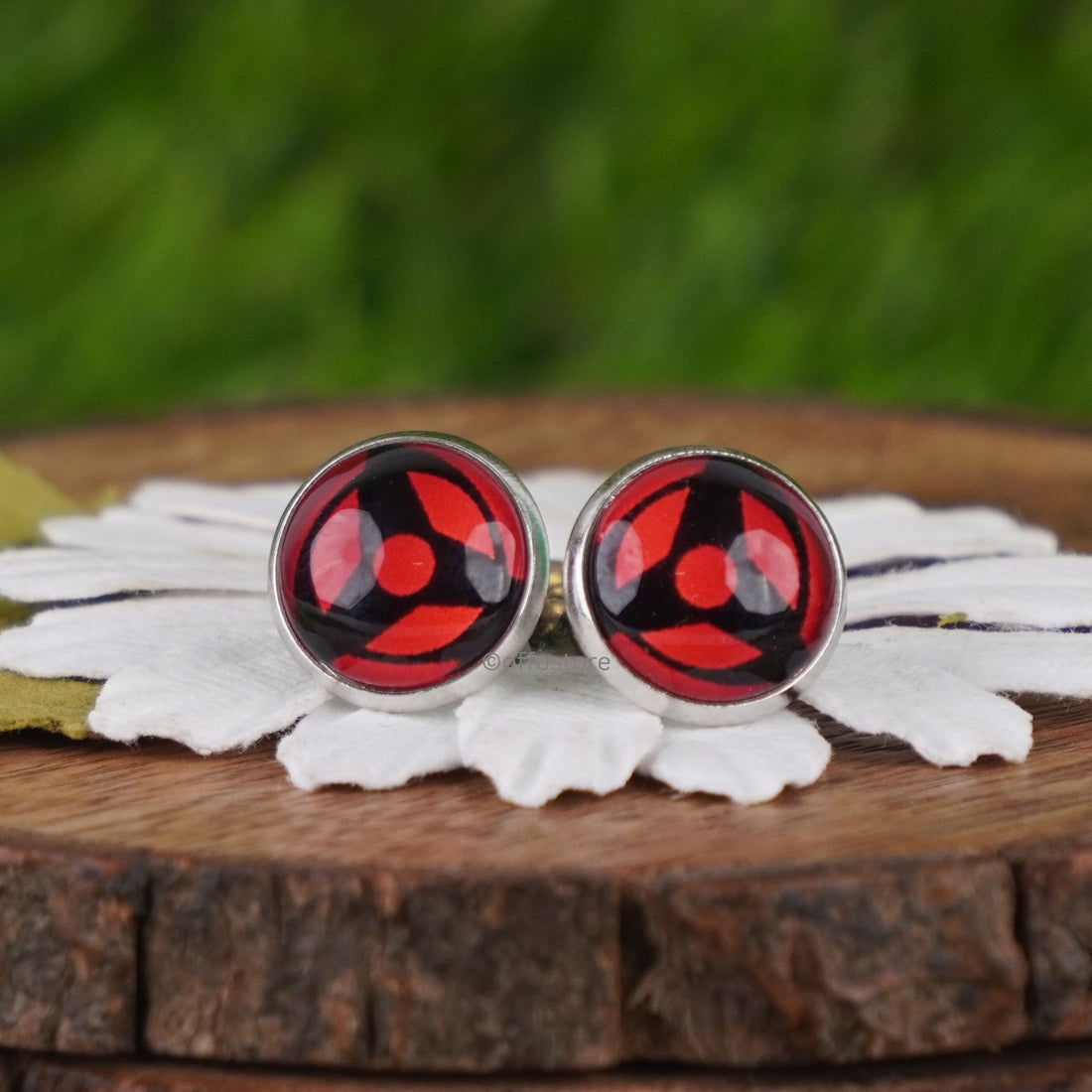 Naruto Anime Obito Mangekyou Sharingan Studs