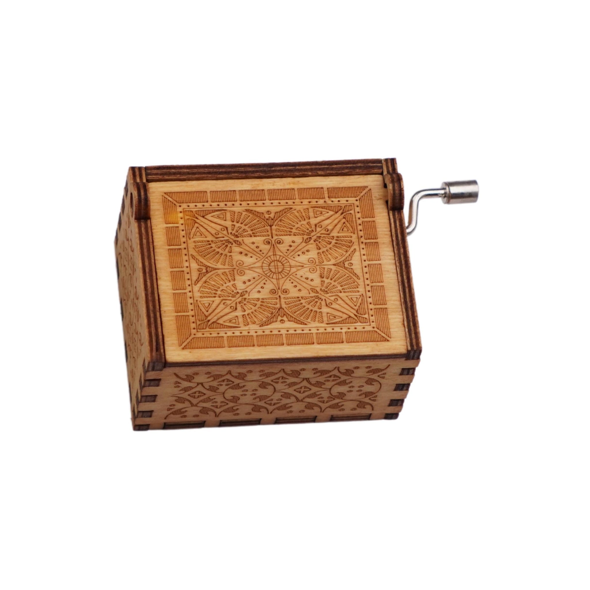 Anime: Naruto Shippuden Wooden Hand cranked Engraved Music Box