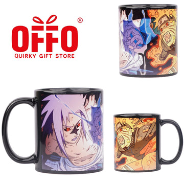 Naruto Vs Sasuke - Black Ceramic Mug
