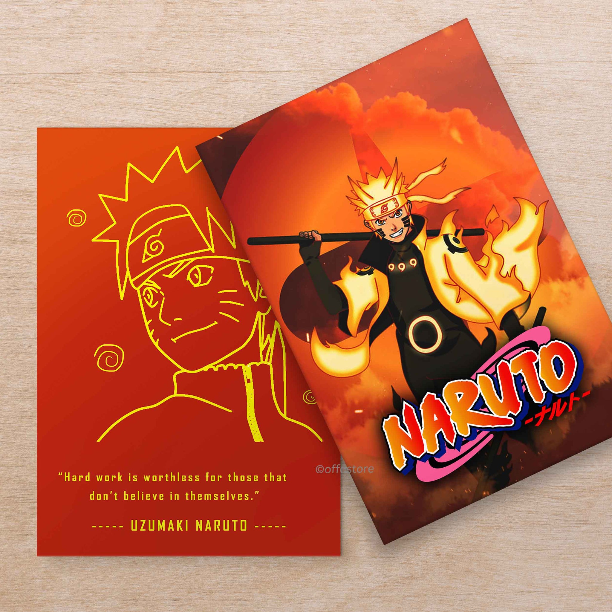 Anime: Naruto Shippuden Velvet Finish A5 Notebook