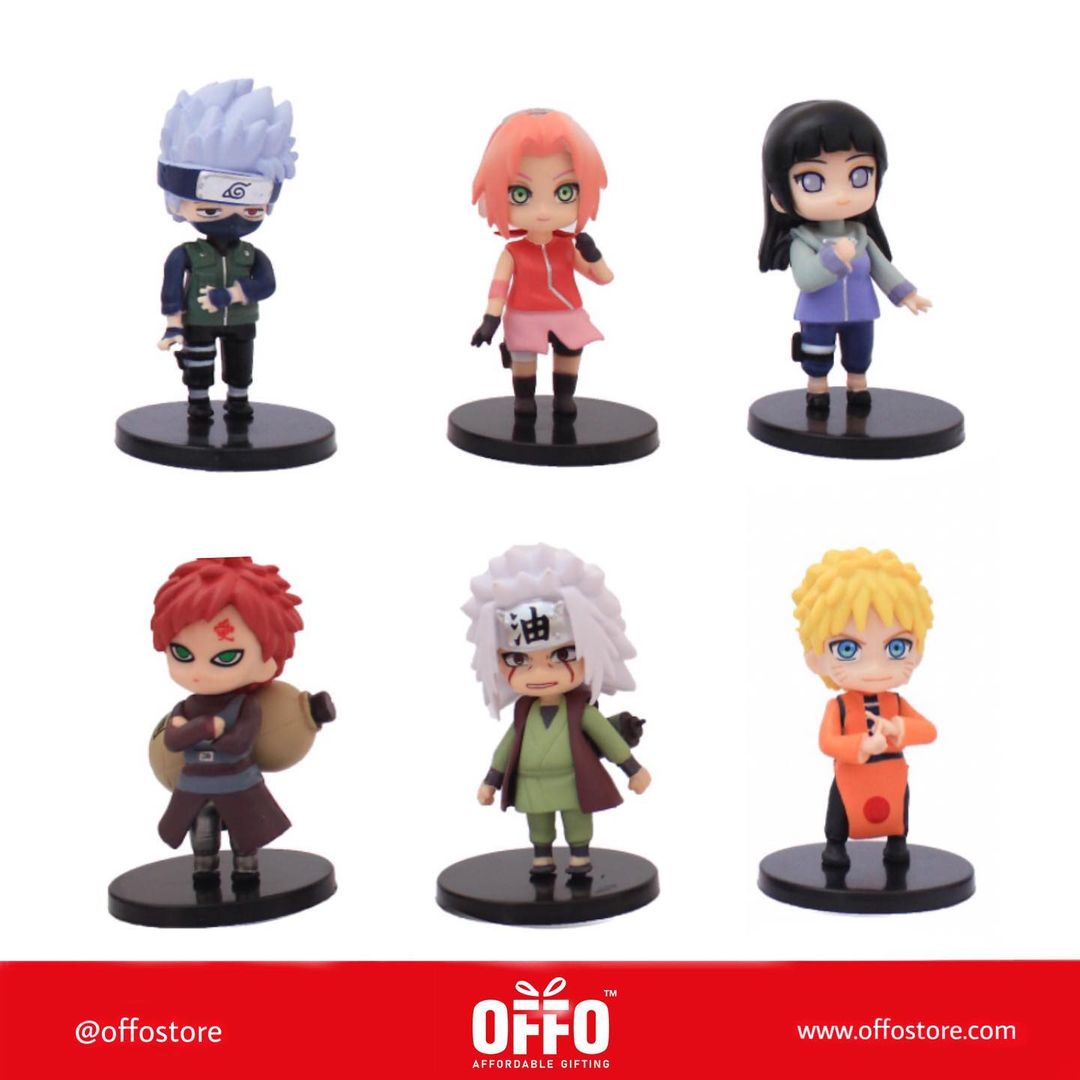Naruto Anime Chibbi Figures Set of 6 (C) [11-12 cm]