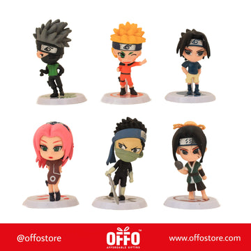 Naruto Anime Chibbi Figures Set of 6 (F) [6-7 cm]