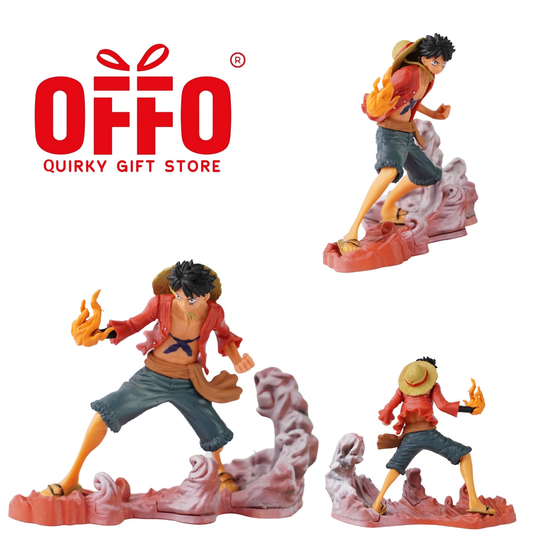 One Piece Anime Monkey D Luffy Action Figure J