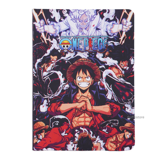 Anime: One Piece Luffy All Gears Velvet Finish A5 Notebook