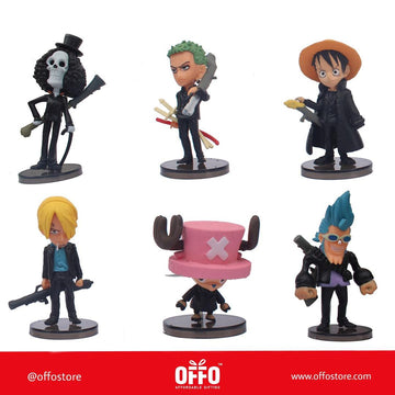 One Piece Anime Chibbi Figures Set of 6 (B) [6-8 cm]