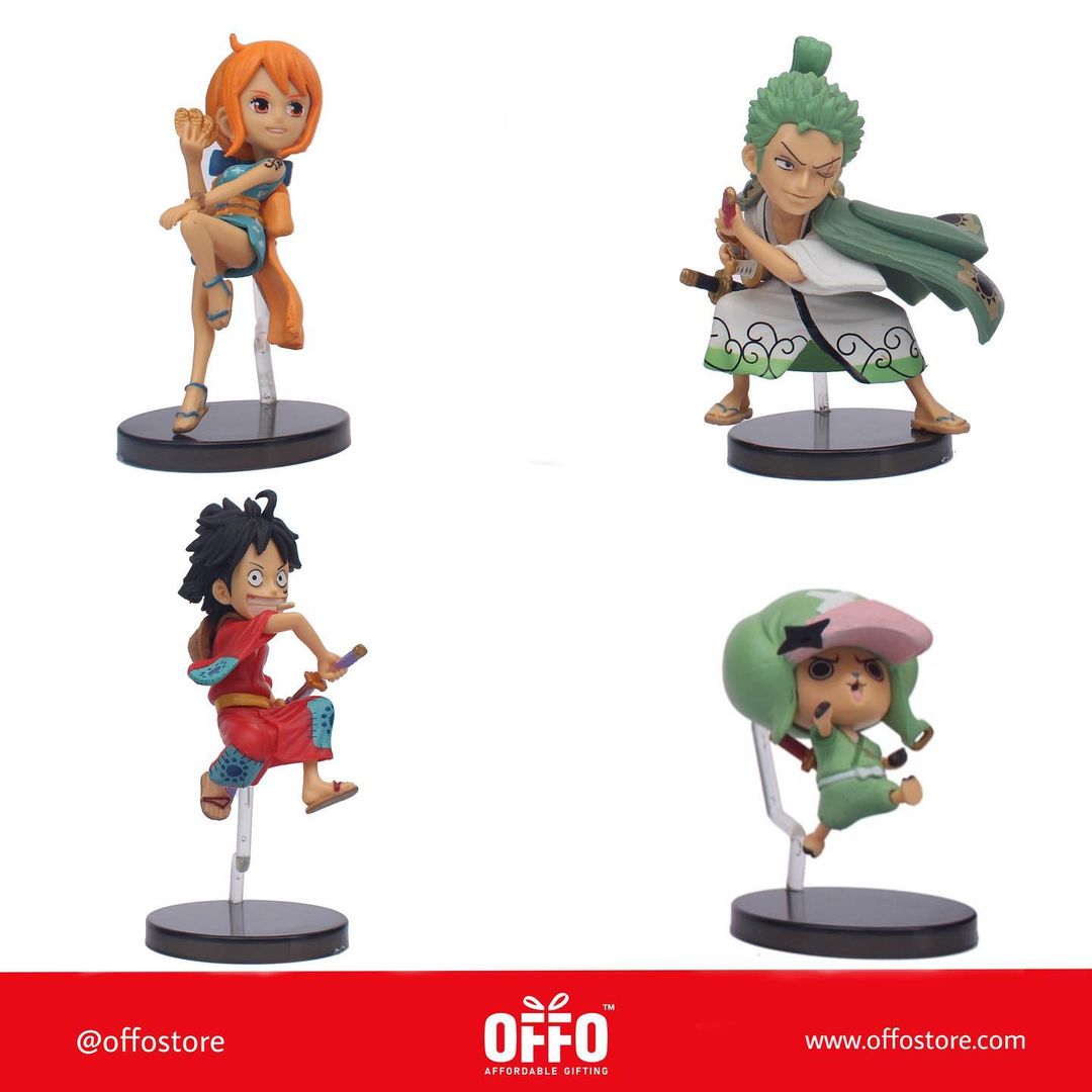 One Piece Anime Chibbi Figures Set of 4 [7-9 cm]