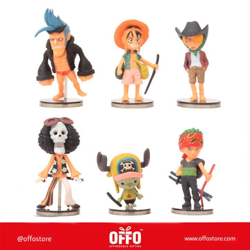 One Piece Anime Chibbi Figures Set of 6 (D) [6-9 cm]