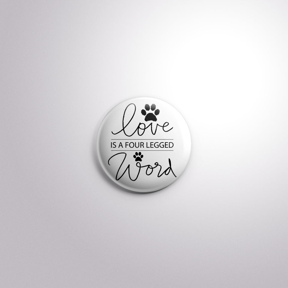 Love Scratch-Proof Button Badge