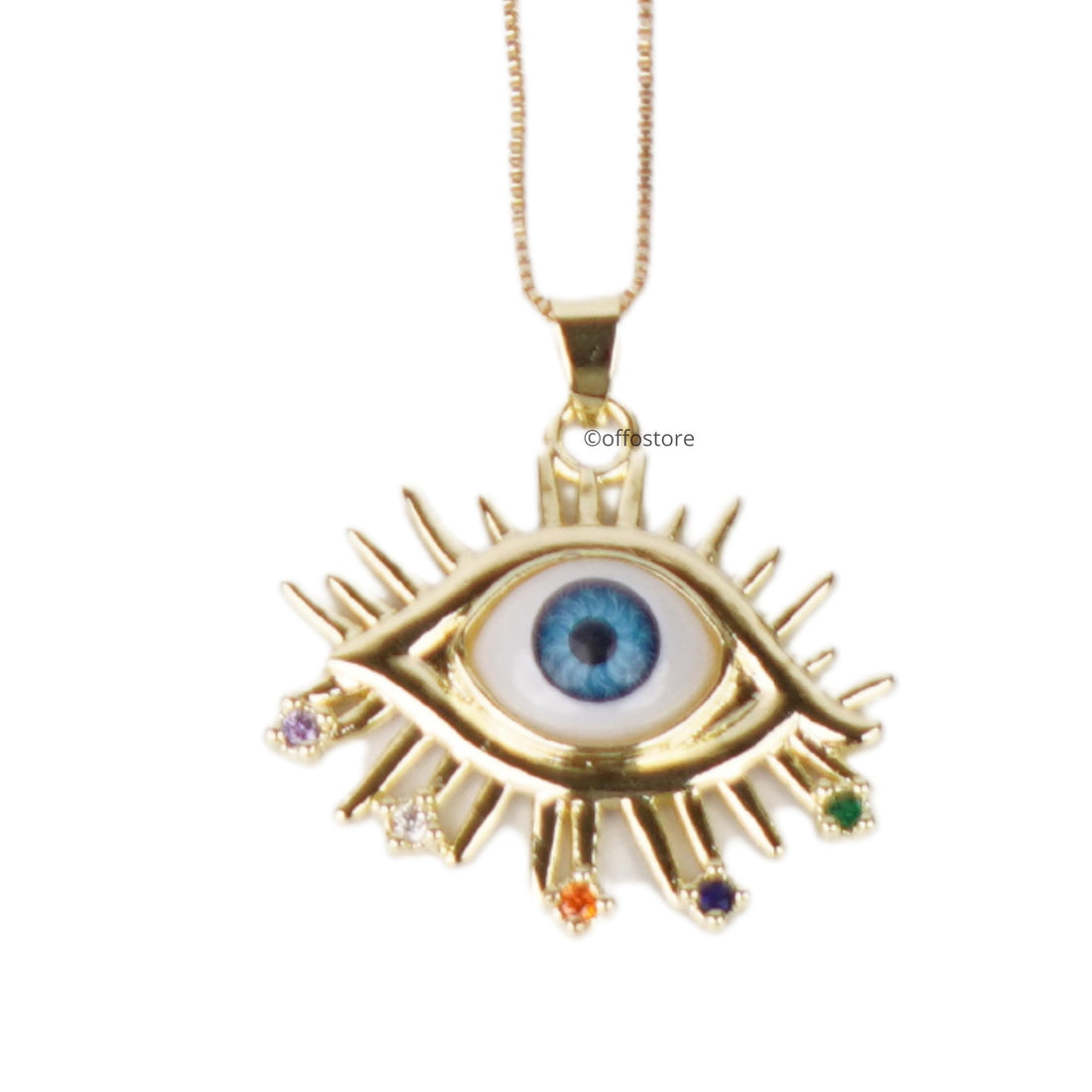 Evil Eye Gold Plated Locket
