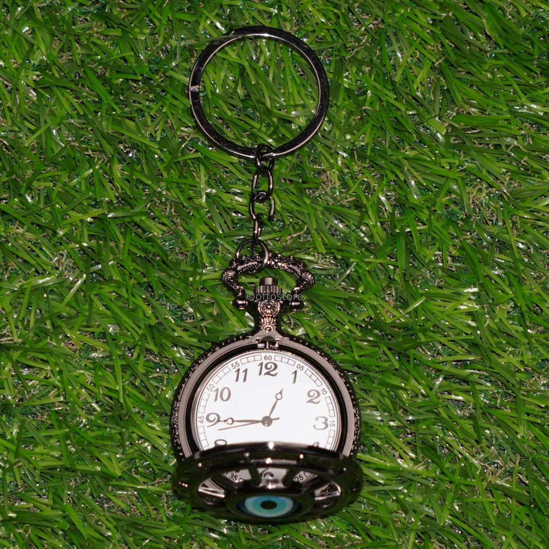 Evil Eye Pocket Watch Keychain