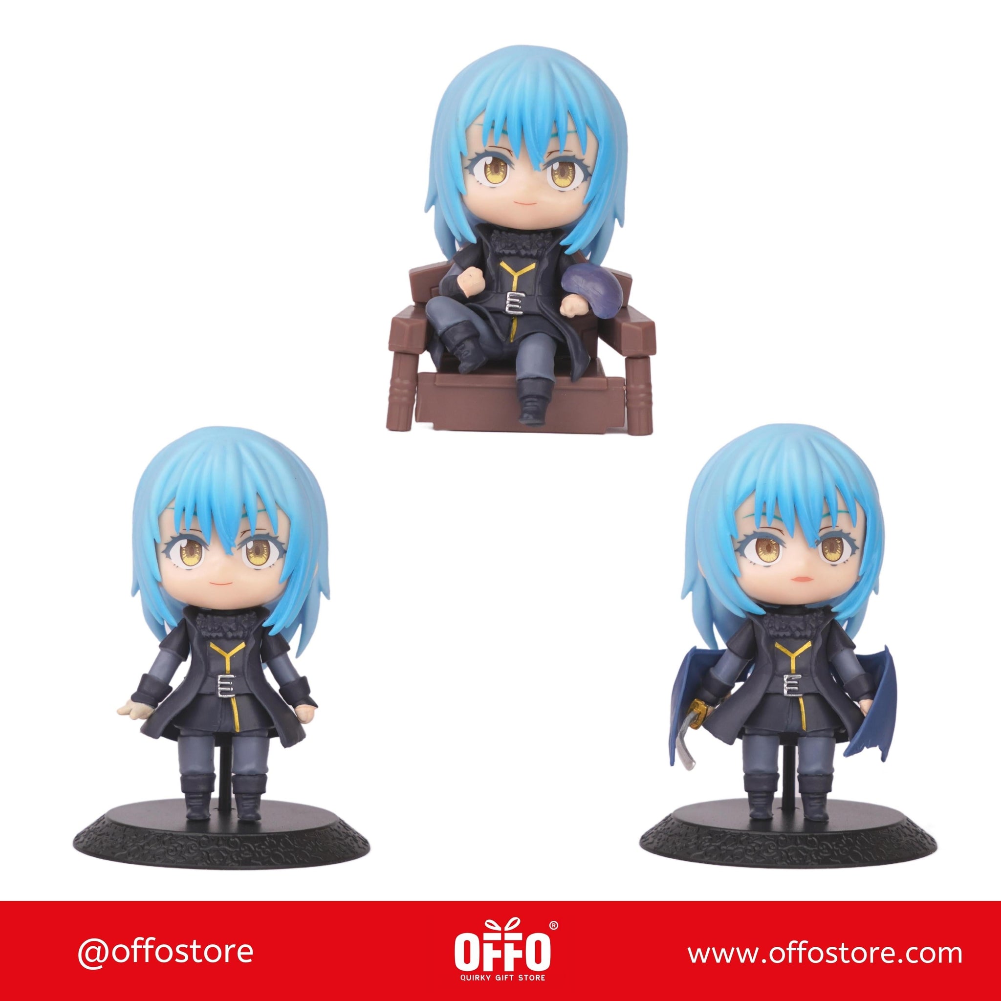 Rimuru Tempest Set of 3 Action Figures