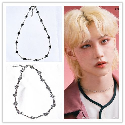 Stray Kids Felix Necklace (White Stone)