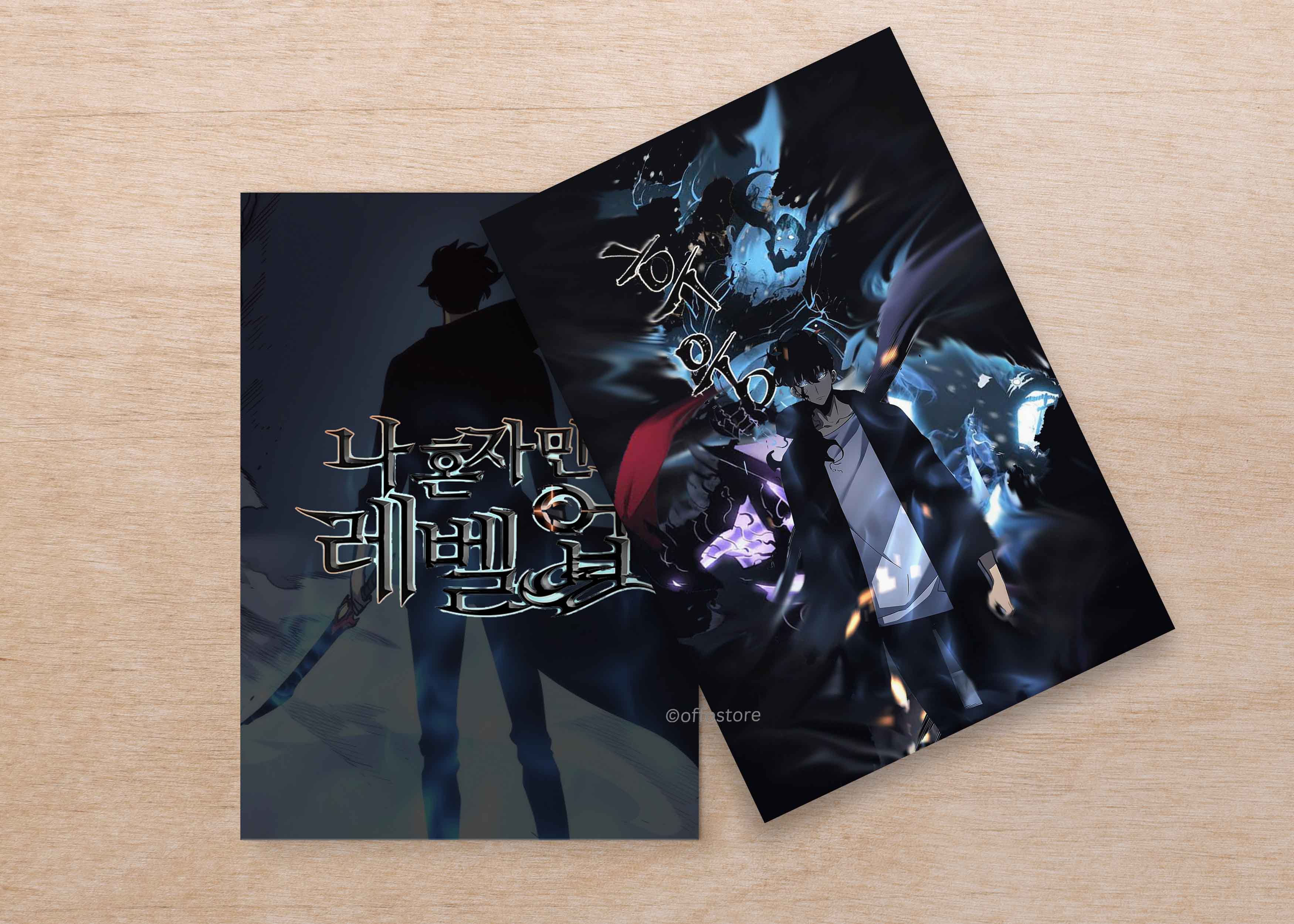 Notebook Leveling Design Anime: Solo Leveling Velvet Finish A5 Notebook