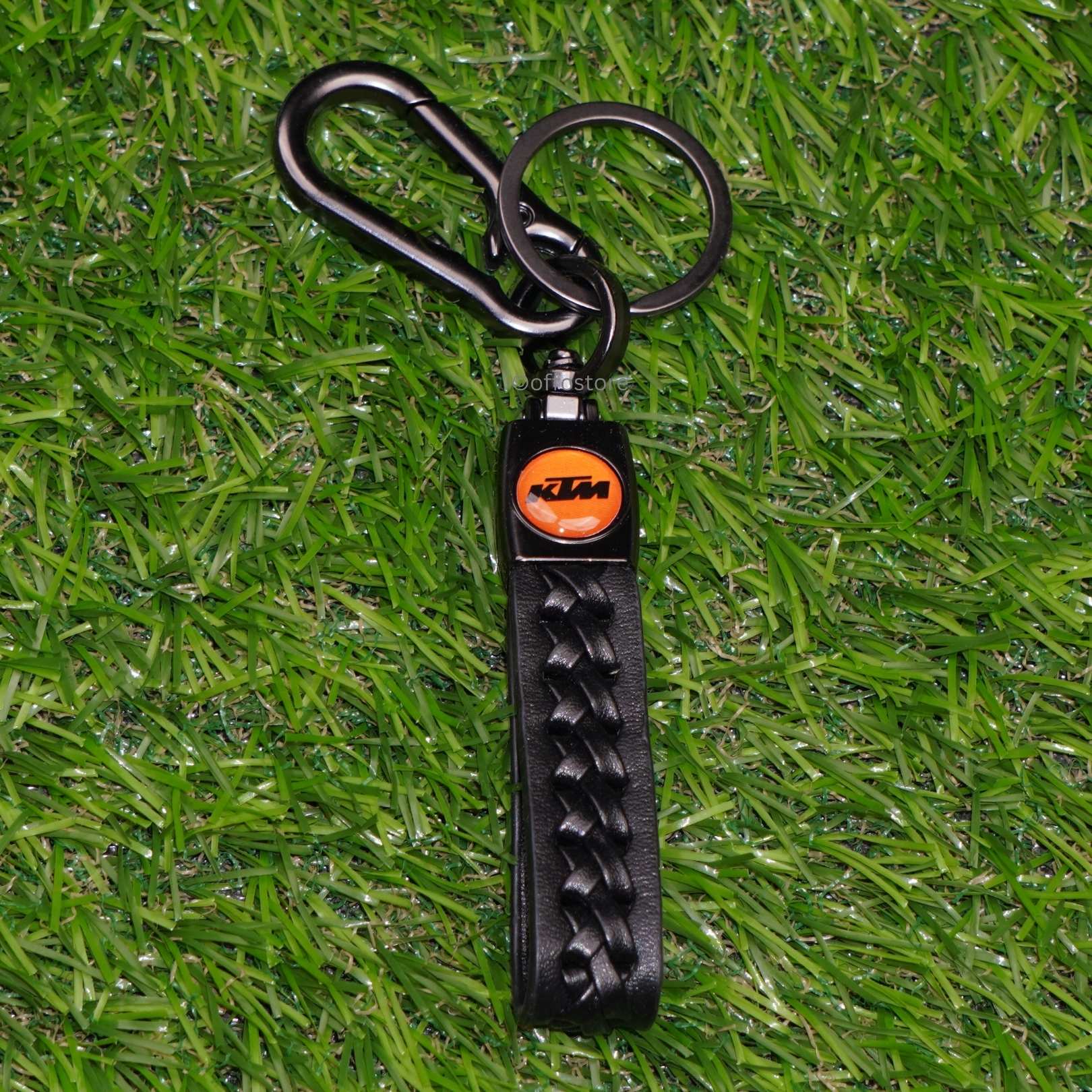 KTM Leather Keychain