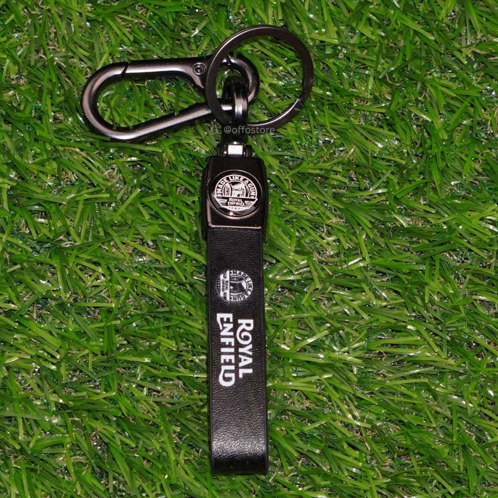 Royal Enfield Leather Keychain