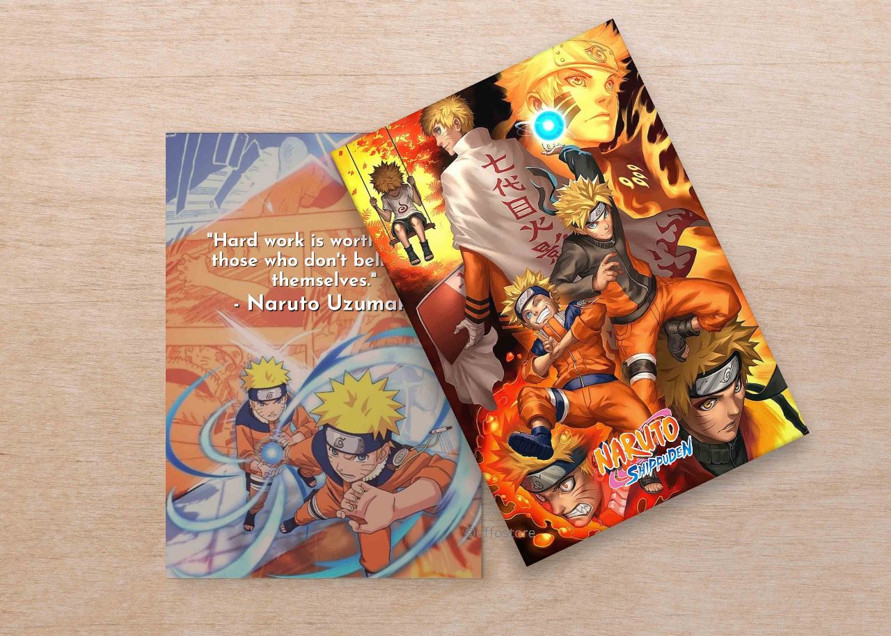 Anime:Naruto velvet finish A5 book